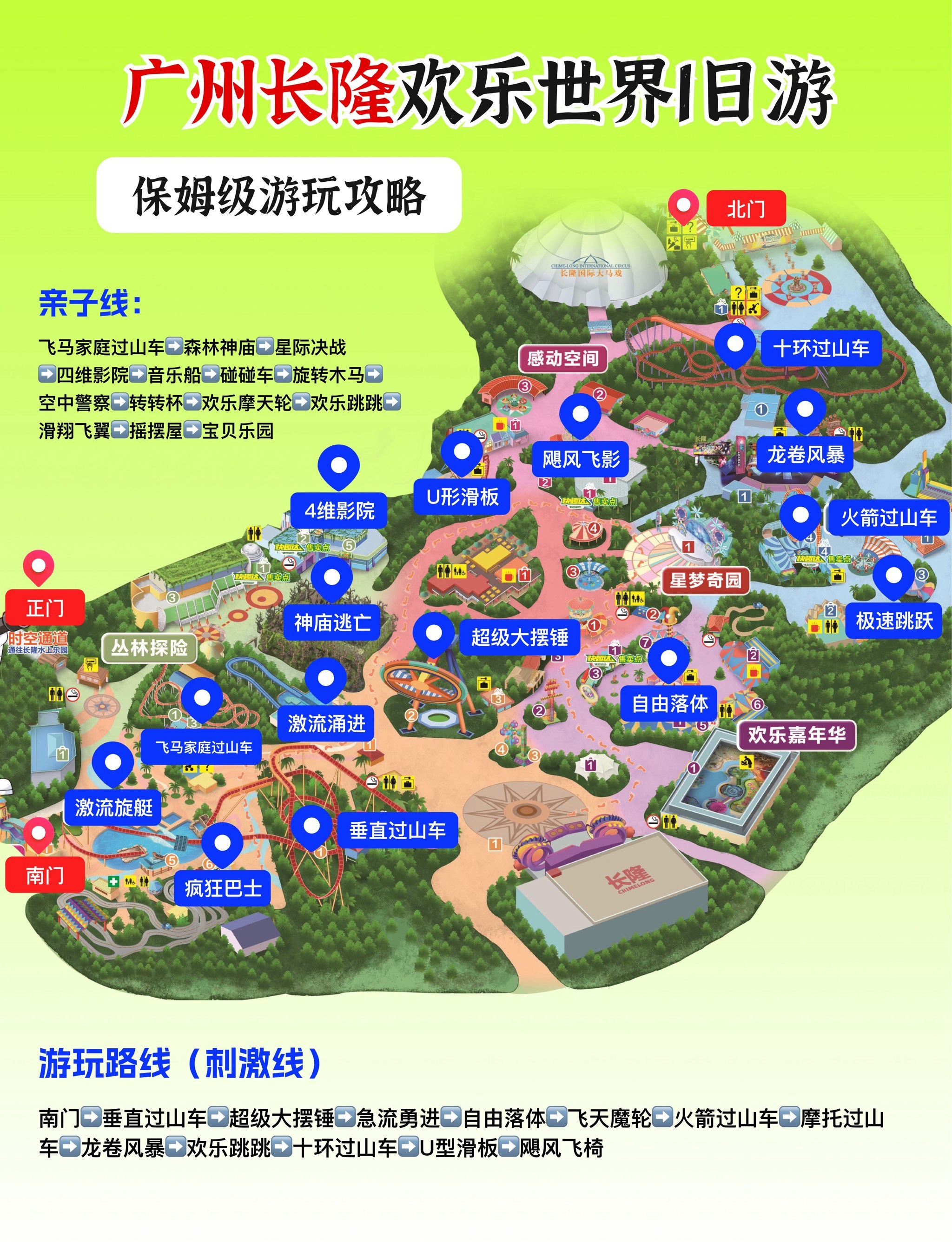 廣州長隆歡樂世界地圖詳解，玩轉樂園攻略，廣州長隆歡樂世界攻略詳解，玩轉樂園地圖指南